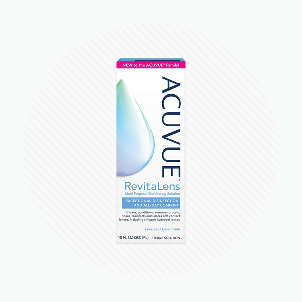 ACUVUE RevitaLens Multi-Purpose Disinfecting Solution (10oz + Lens Case)