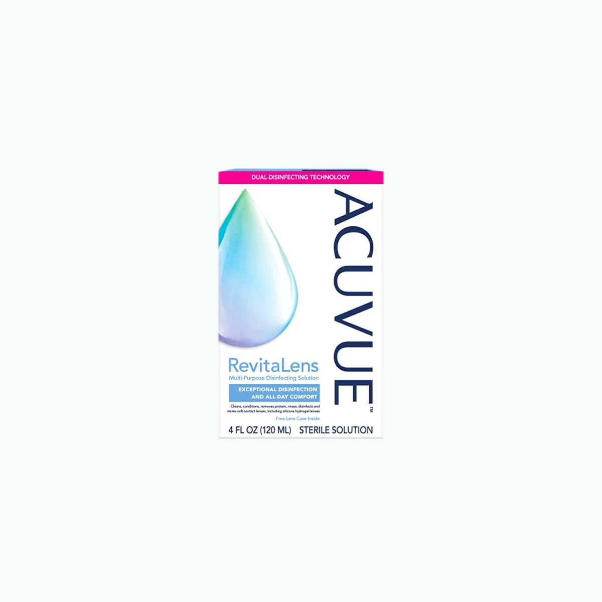 ACUVUE RevitaLens Multi-Purpose Disinfecting Solution (4oz + Lens Case)