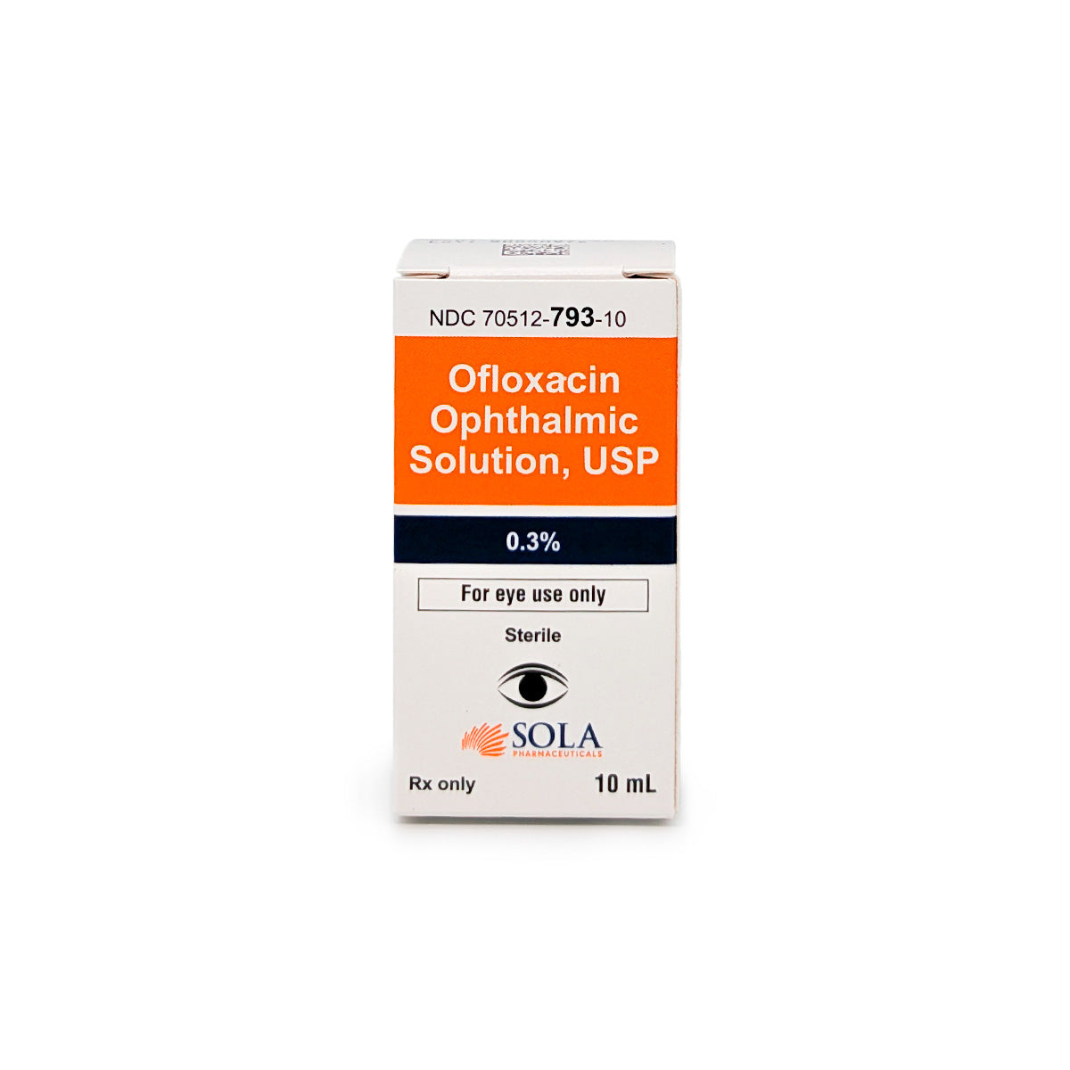 Ofloxacin 0.3%, 10mL Ophthalmic Solution, Sola Pharmaceuticals