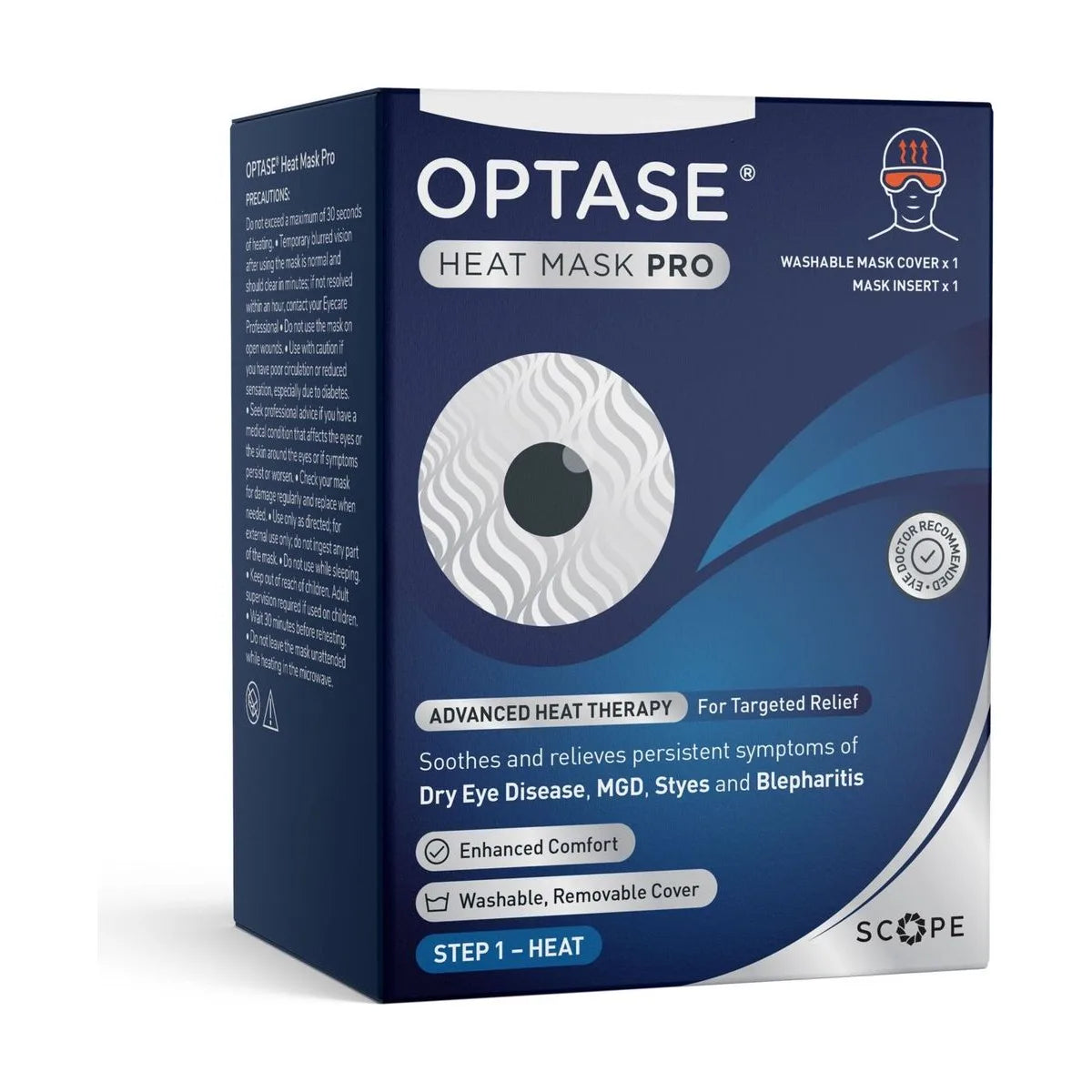 Optase Heat Mask Pro, Microwavable Reusable Eye Mask