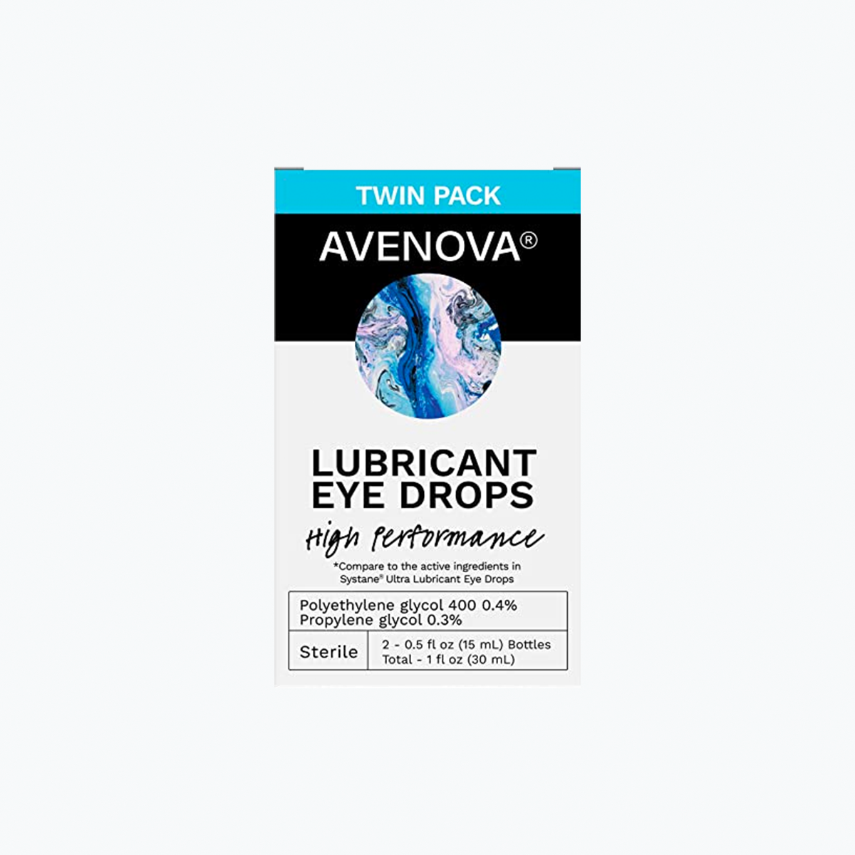 Avenova Lubricant Eye Drops (Twin Pack) 15ml Bottles