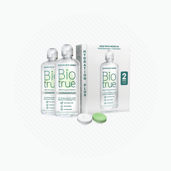 BioTrue Multi Purpose Contact Lens Solution with Hydration Plus (2 x 10z Bottles)