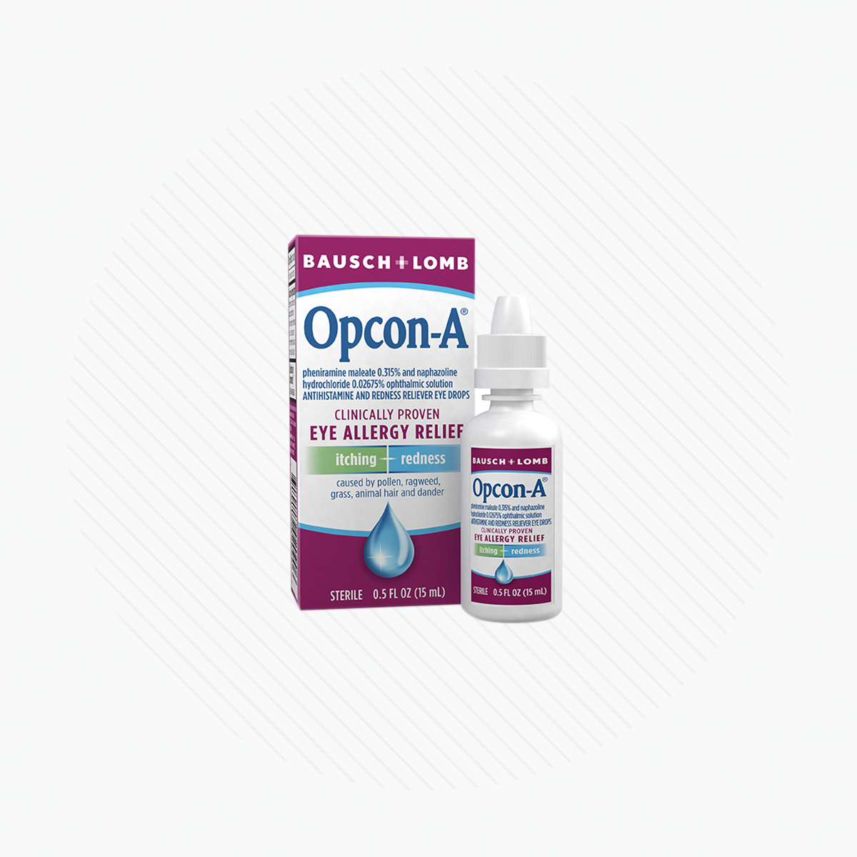Bausch & Lomb Opcon-A Eye Drops for Allergy Relief 15mL