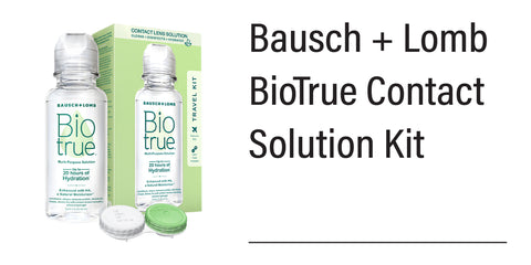 BioTrue Multipurpose Contact Lens Solution Travel Kit with case (2oz 60mL) from Modal