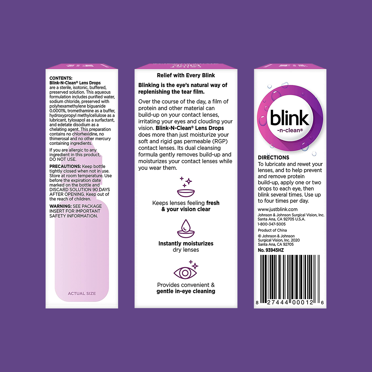 Blink-N-Clean Lens Drops (15ml)