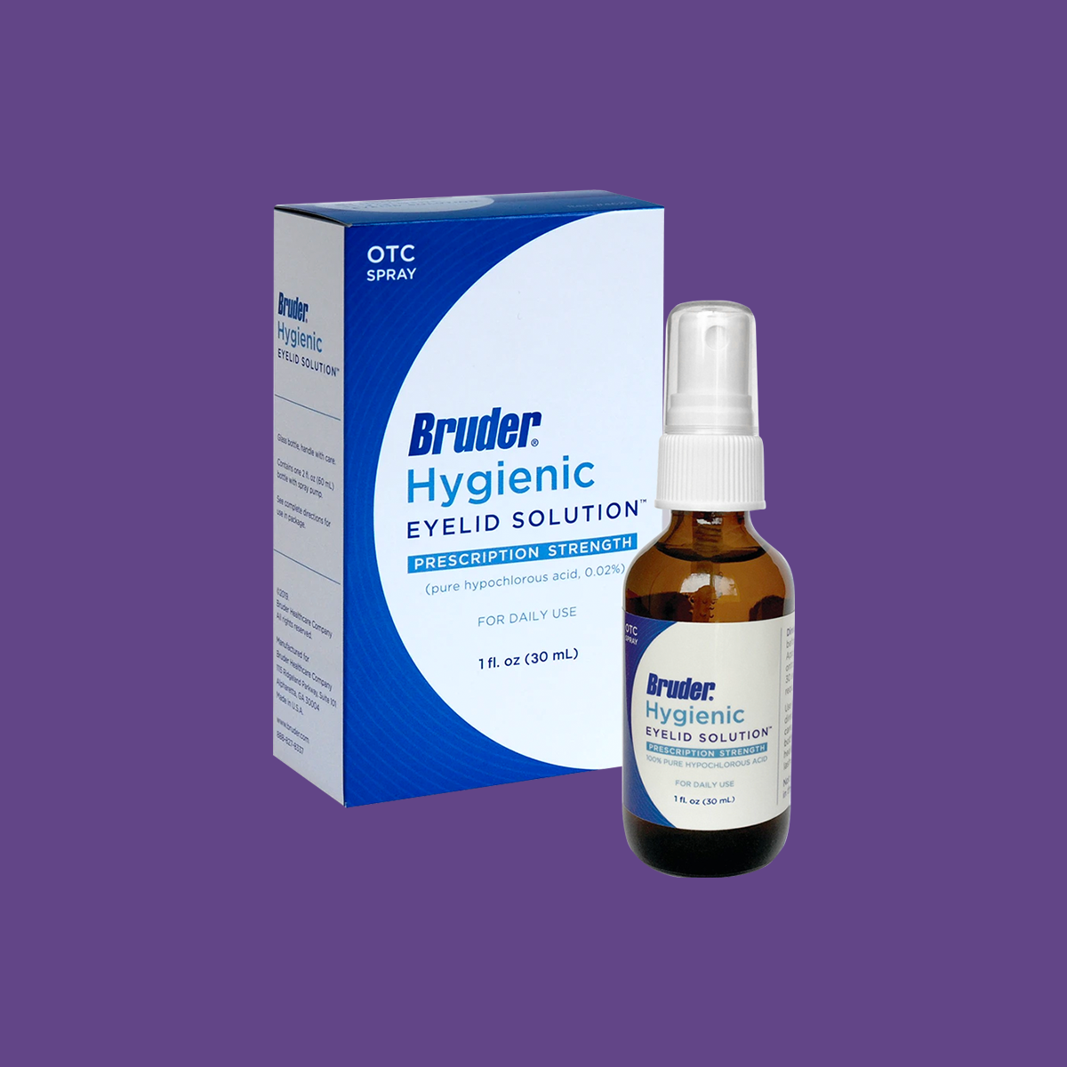 Bruder Hygienic Eyelid Cleansers Combo Pack (Spray & Wipes)