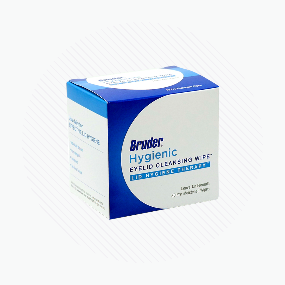 Bruder Hygienic Eyelid Cleansing Wipes - 30 Pre-Moistened Wipes