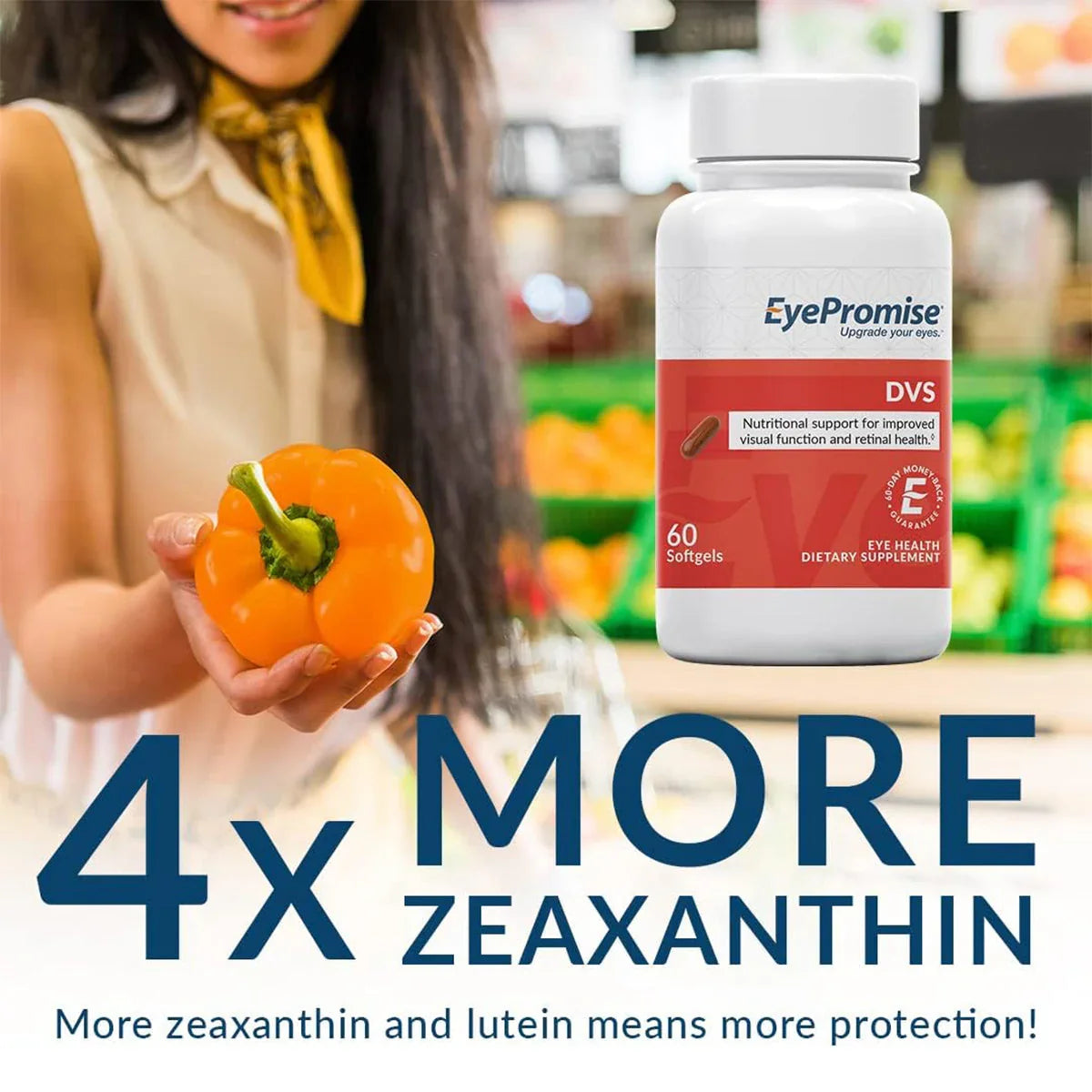 EyePromise DVS Eye Vitamin, Retinal Support with Zeaxanthin - 60 Ct