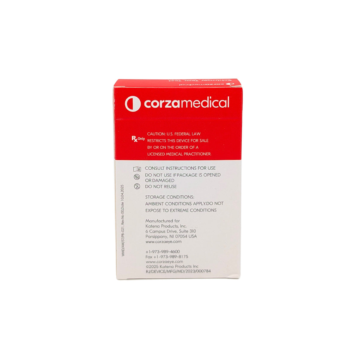 Corza Medical Schirmer Tear Test Standardized Sterile Strips