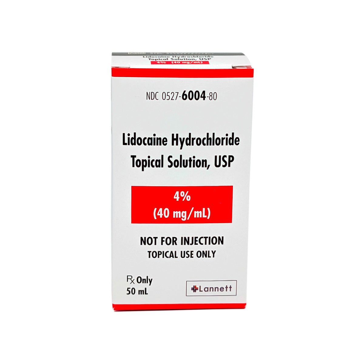 Lidocaine 4% Topical Solution, 50mL | Lannett