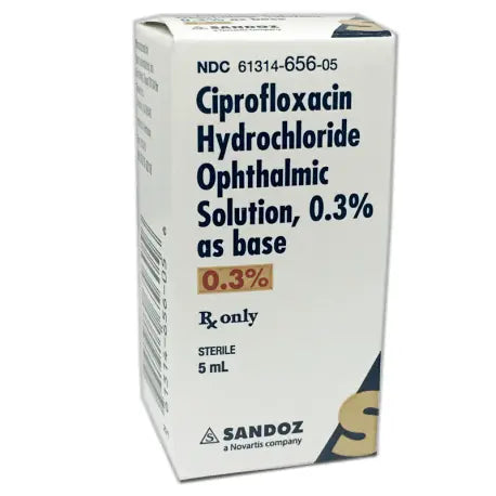 Ciprofloxin Ophthalmic Solution 0.3%, 5mL