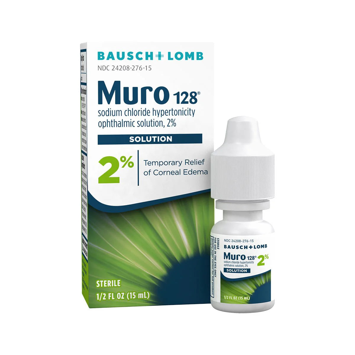 Muro 128 Sodium Chloride Hypertonicity Ophthalmic Solution 2%, 0.5 fl oz (15 mL)