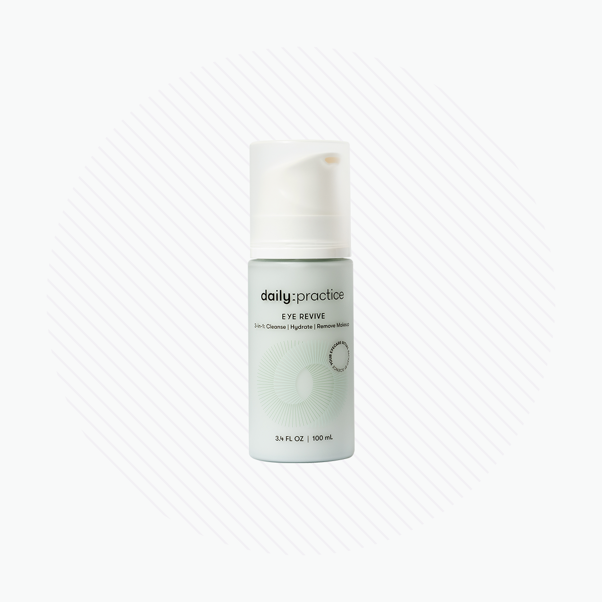 Daily Practice - Eye Revive Foam - 3-in-1 Eye Care Cleanser to Cleanse, Hydrate and Brighten Around the Eyes (3.4oz Bottle) 100ml