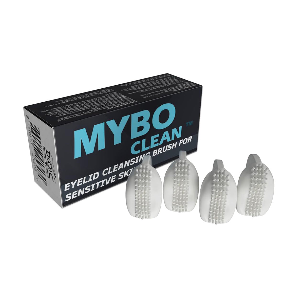 MyboClean Daily Eyelid Cleansing Brush for Sensitive Skin (Pack of 4)