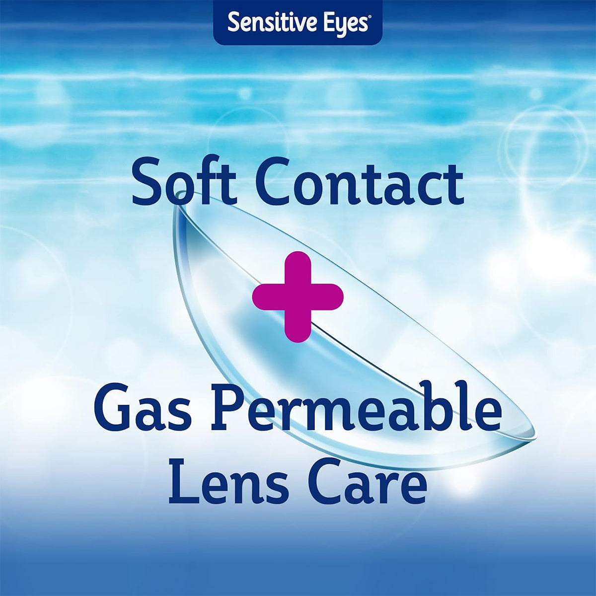 Bausch & Lomb Sensitive Eyes Saline Contact Lens Solution Saline for Soft and Gas Permeable Lenses (12 oz)