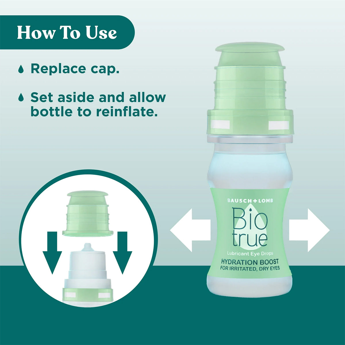 Biotrue Hydration Boost Eye Drops, Preservative Free, Soft Contact Lens Friendly (10 mL), Pack of 2 (600+ Drops)