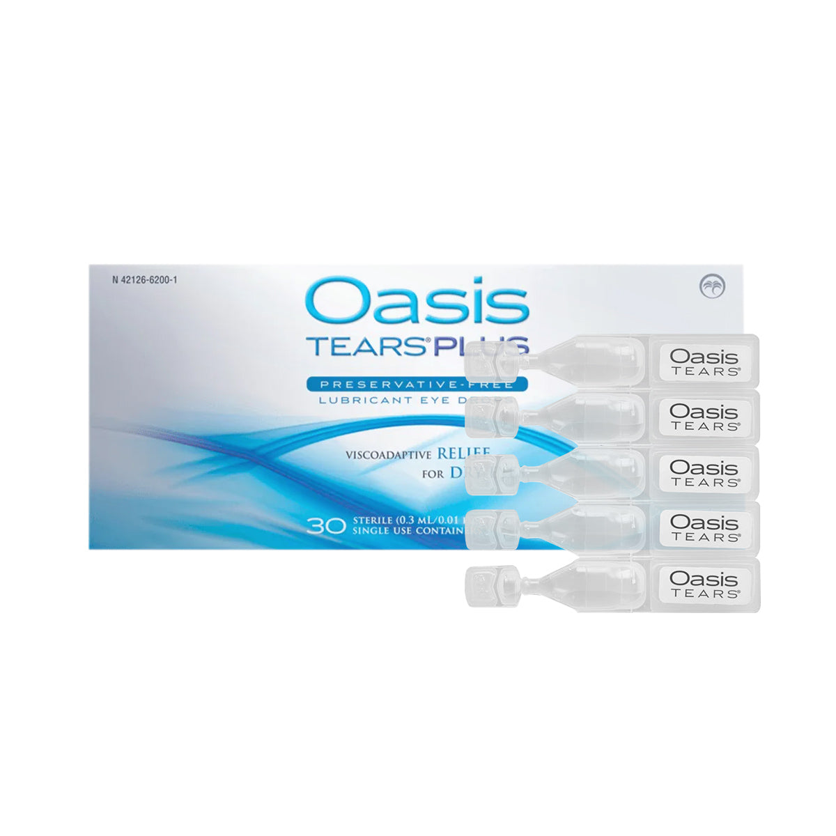 Oasis Tears Plus Preservative-Free Eye Drops Moderate to Severe (30ct Vials)