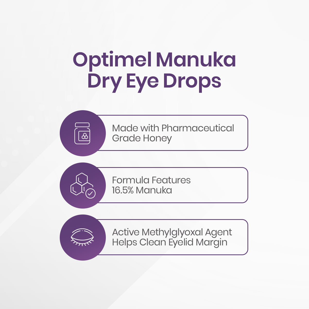 Optimel Manuka Eye Drops 0.2%, 0.34 oz (10mL Bottle)