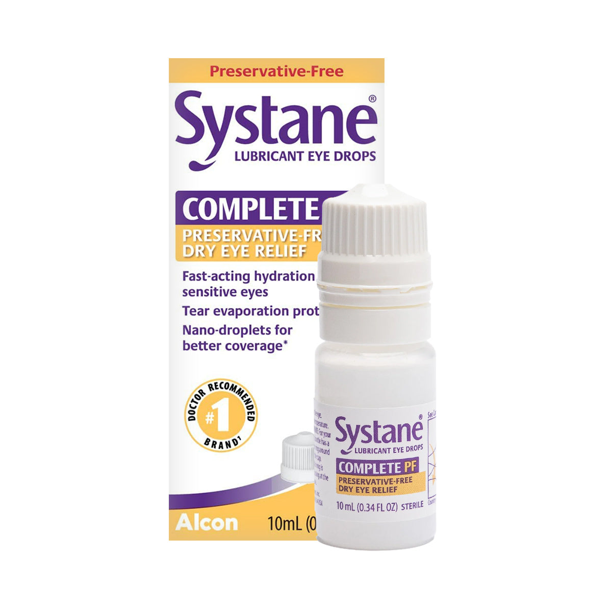 Systane COMPLETE Preservative-Free Eye Drops Multi-Dose Bottle (2 Sizes)