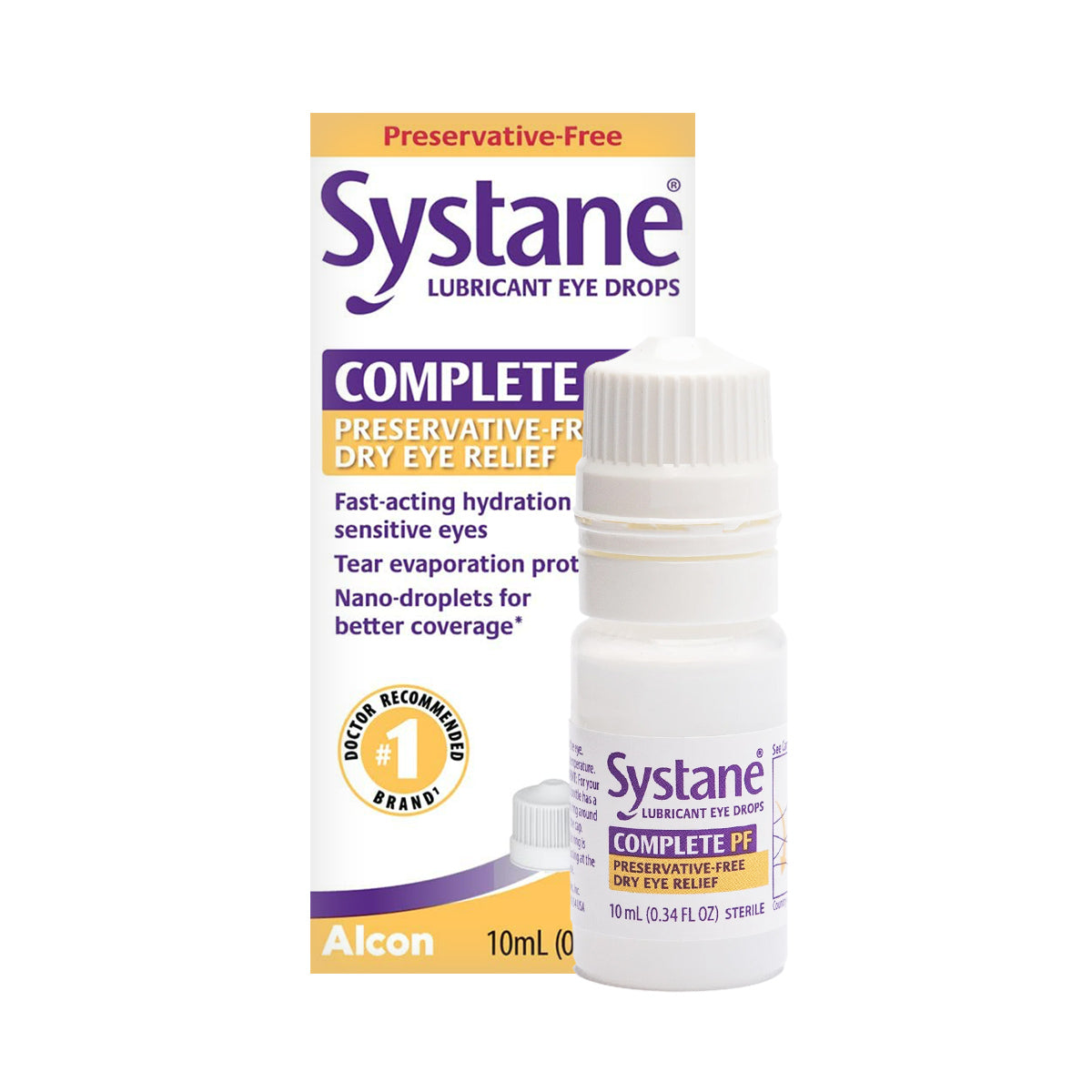 Systane COMPLETE Preservative-Free Eye Drops Multi-Dose Bottle (2 Sizes)