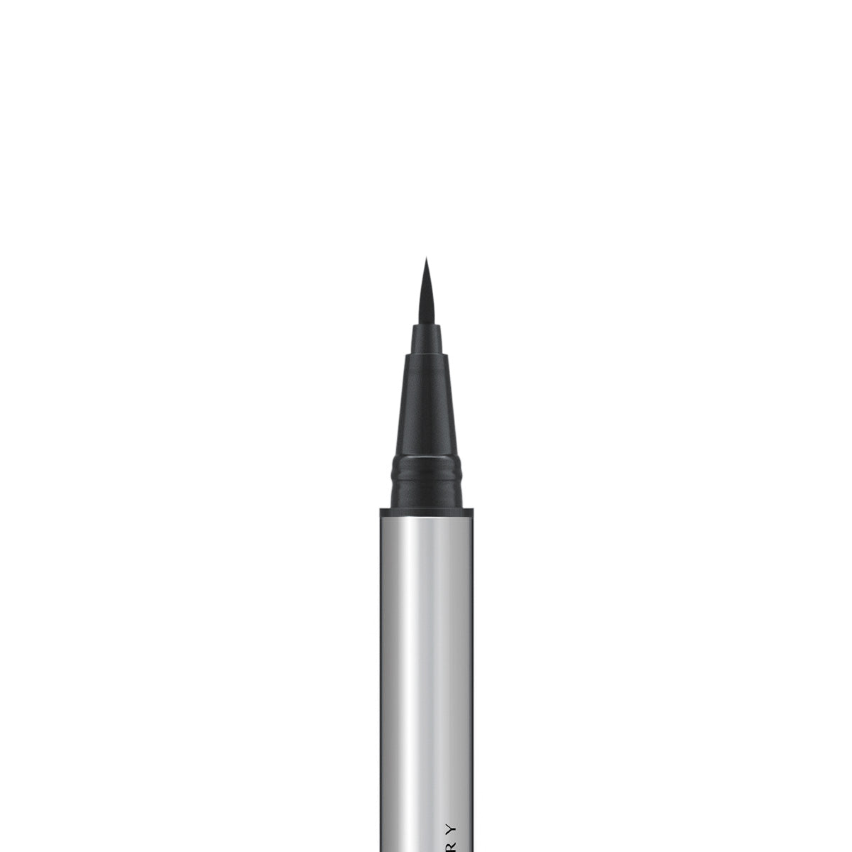 The Eyes are the Story Eye Proof Liquid EyeLiner (0.6ml), a metallic silver pen with a fine black tip, stands against a white background, showcasing its highly pigmented formula for perfect precision liner.