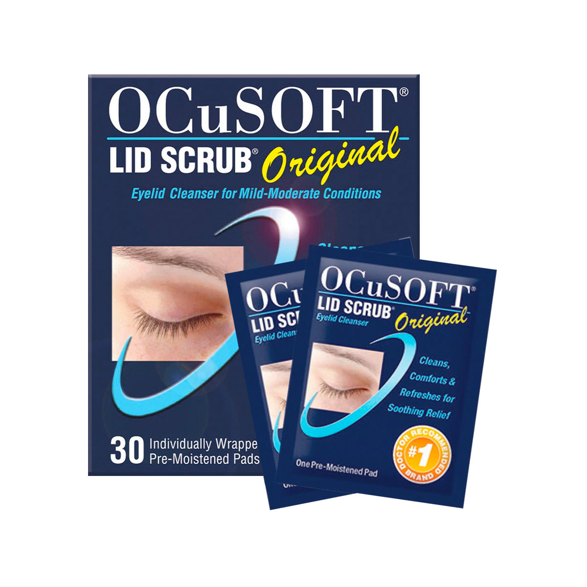 Ocusoft Lid Scrub  Original Compliance Kit Foam and Wipes