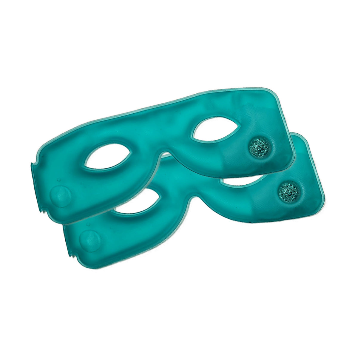 The two TearRestore Replacement Heat Packs, in teal with eye cutouts and textured pads, provide soothing relief for tired eyes. They support dry eye relief and offer heat therapy to ease meibomian gland dysfunction symptoms, lasting for a 6-month supply.