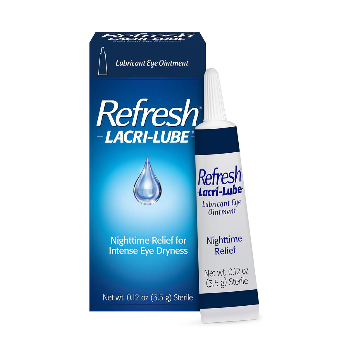 The Refresh Lacri-Lube Lubricant Eye Ointment by Abbvie is your nighttime solution for intense eye dryness. This 3.5g tube promises overnight hydration and relief for dry eyes.