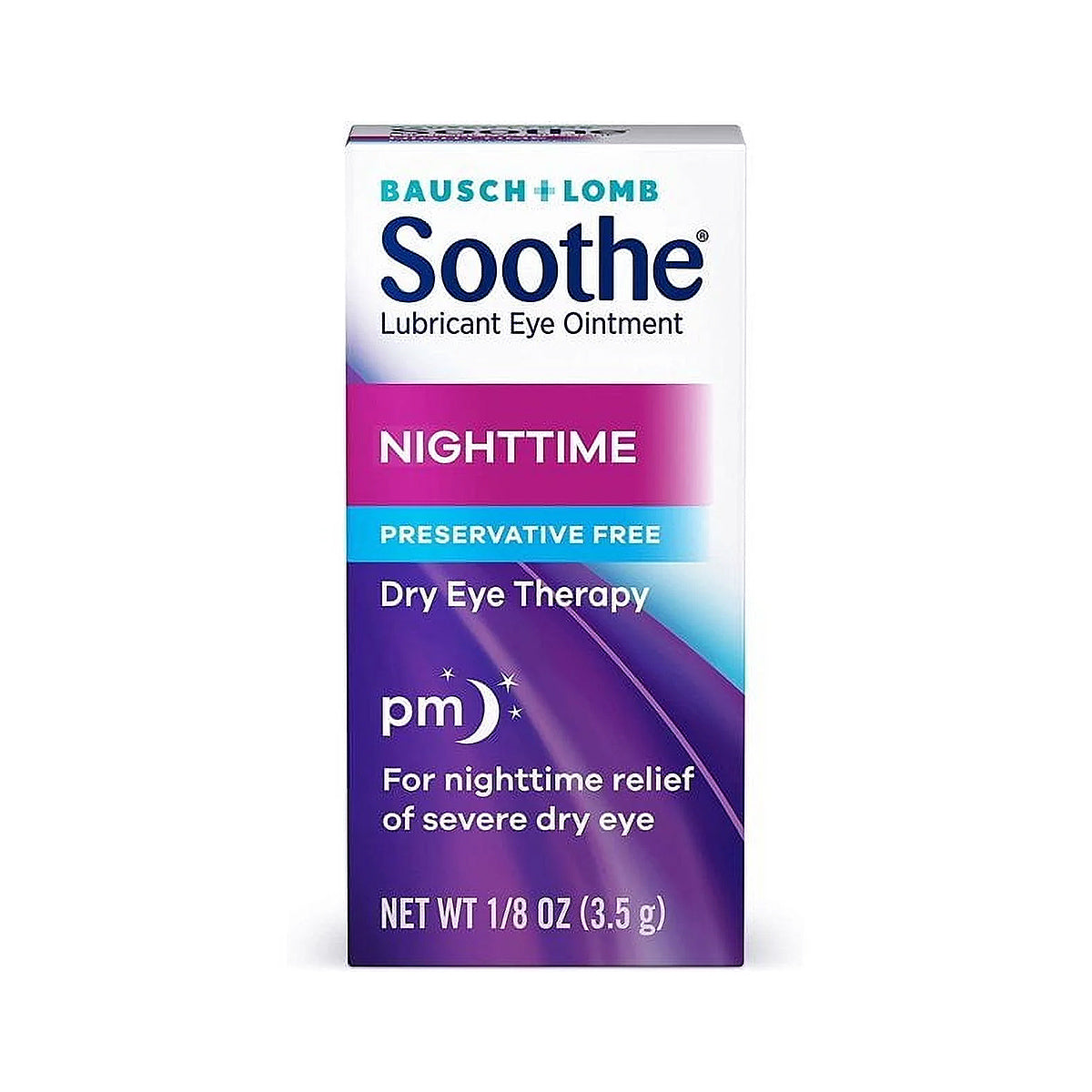 Soothe Eye Ointment by Bausch & Lomb, Nighttime Preservative Free Ointment (1.8 Oz tube)