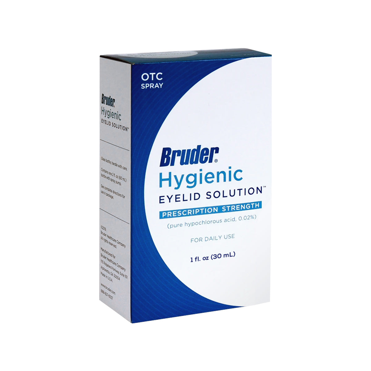 Bruder Hypochlorous Hygienic Eyelid Solution (1oz & 2oz bottles)