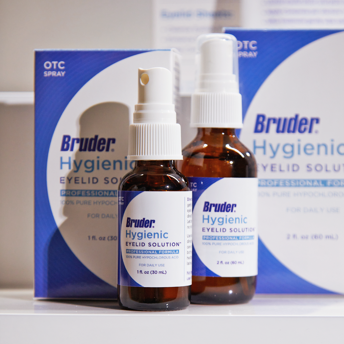 Bruder Hypochlorous Hygienic Eyelid Solution (1oz & 2oz bottles)