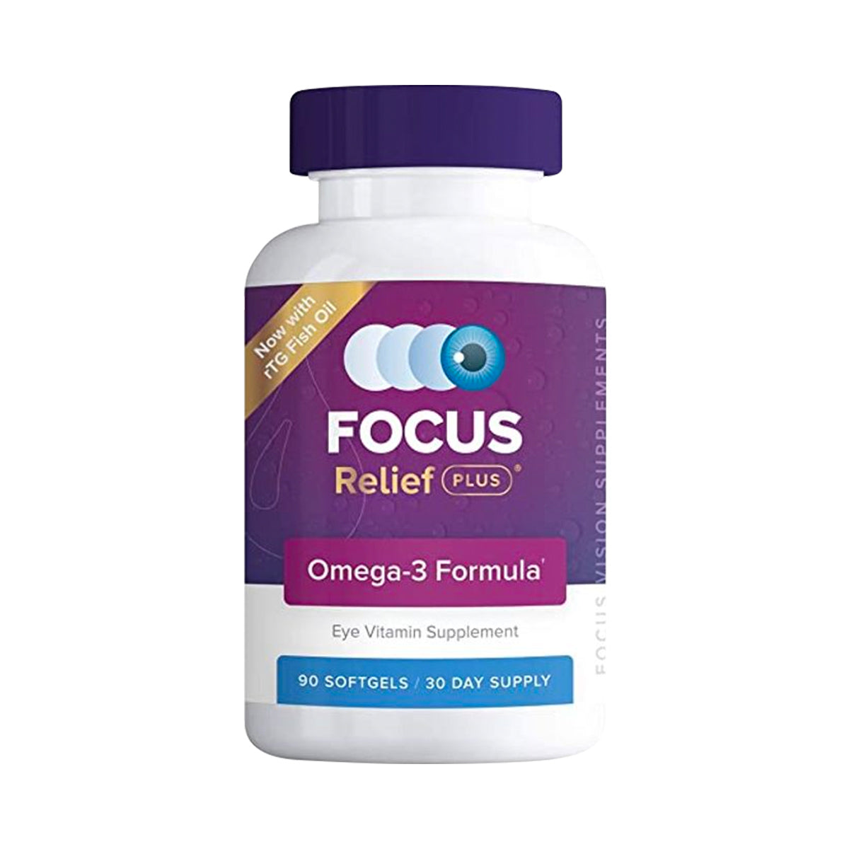 Focus Vitamins Focus Relief Plus Omega-3 Softgels (90 ct. 30 Day Supply)