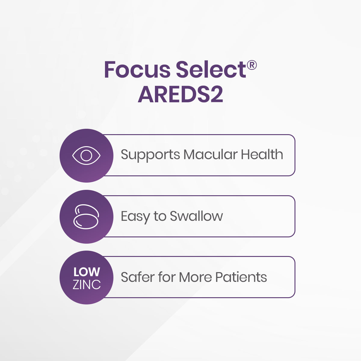 Focus Select Supplement - AREDS2 formula for Macular Degeneration (180ct. 90 Day Supply)