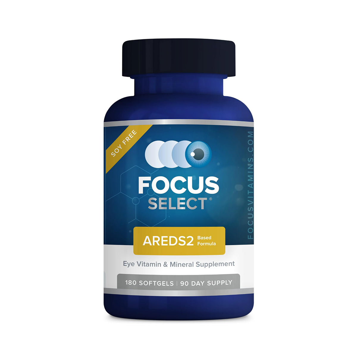 Focus Select Soy Free Supplement - AREDS2 formula for Macular Degeneration (180ct. 90 Day Supply)