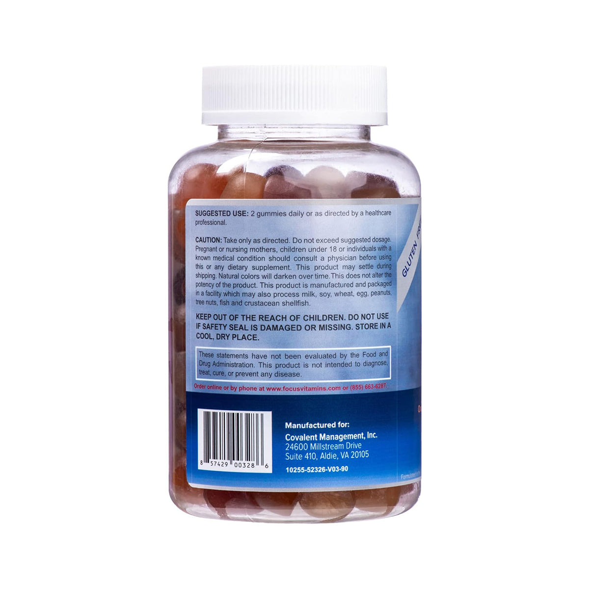 Focus Multivitamin Gummies to Support Overall Health Daily Vitamin (90 Ct, 45 Day Supply)