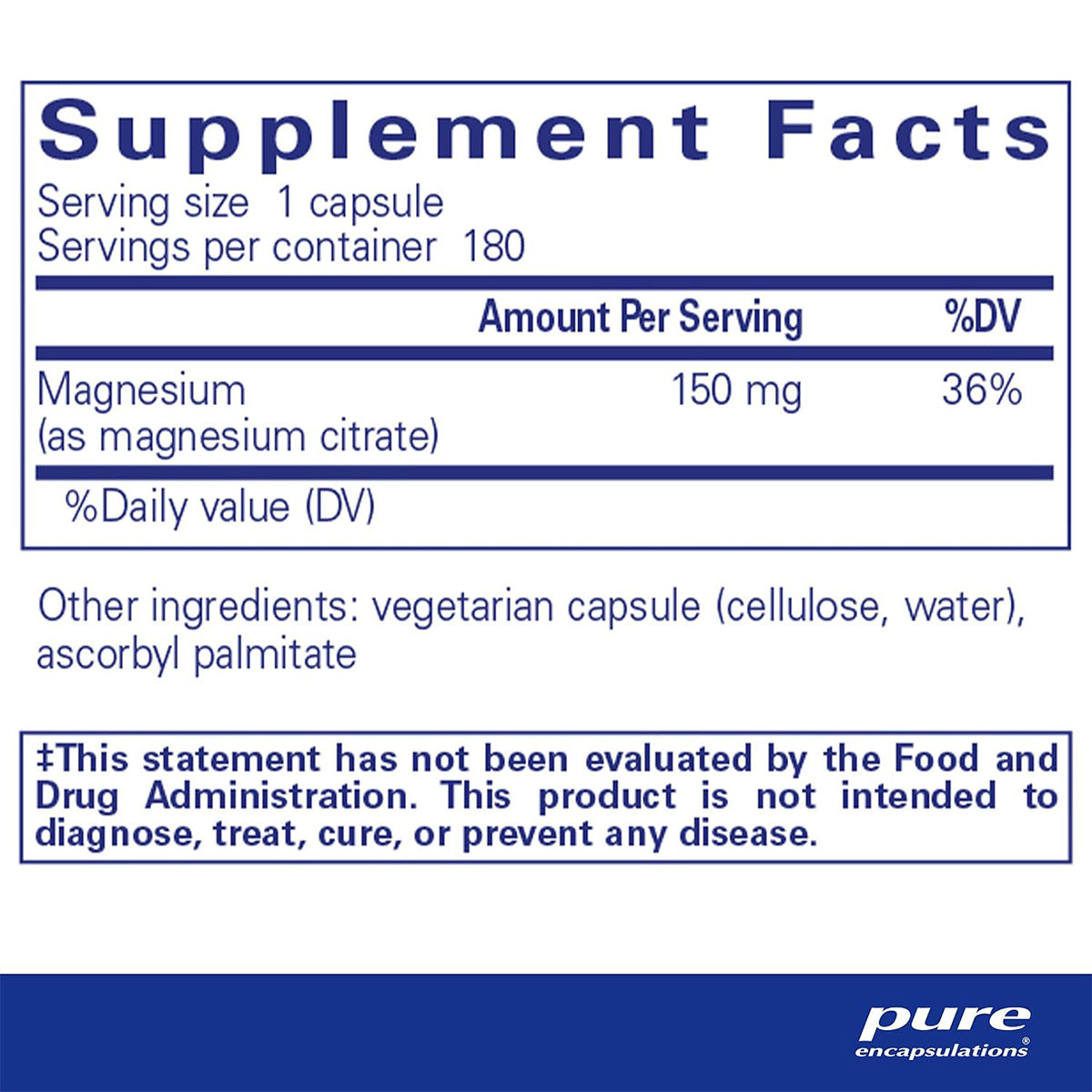 Pure Encapsulations Magnesium (Citrate)