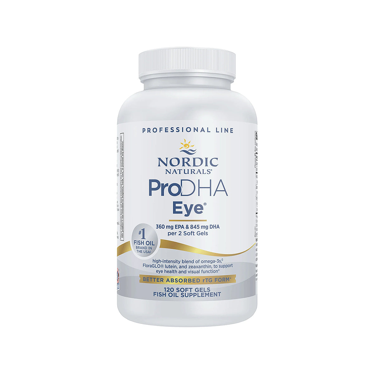 Nordic Naturals ProDHA Eye – Advanced Omega-3 with Lutein & Zeaxanthin for Vision & Eye Health – 60ct & 120ct Softgels