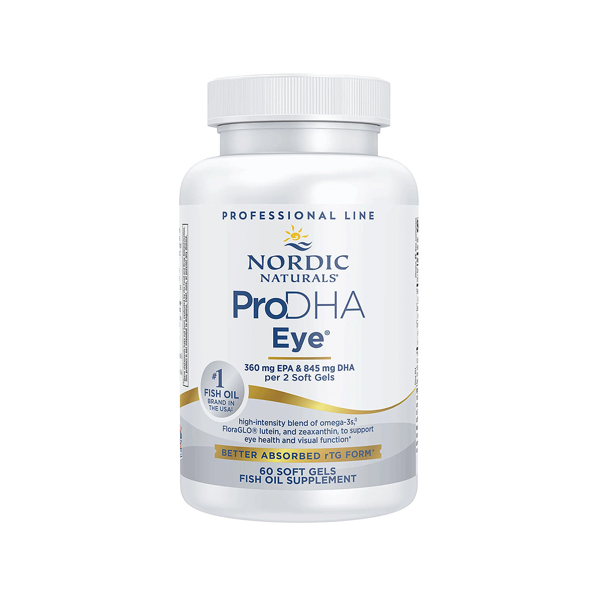 Nordic Naturals ProDHA Eye – Advanced Omega-3 with Lutein & Zeaxanthin for Vision & Eye Health – 60ct & 120ct Softgels
