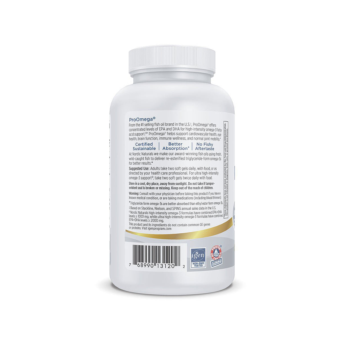 Nordic Naturals ProOmega, Lemon Flavor, Omega Supplement (3 Sizes)