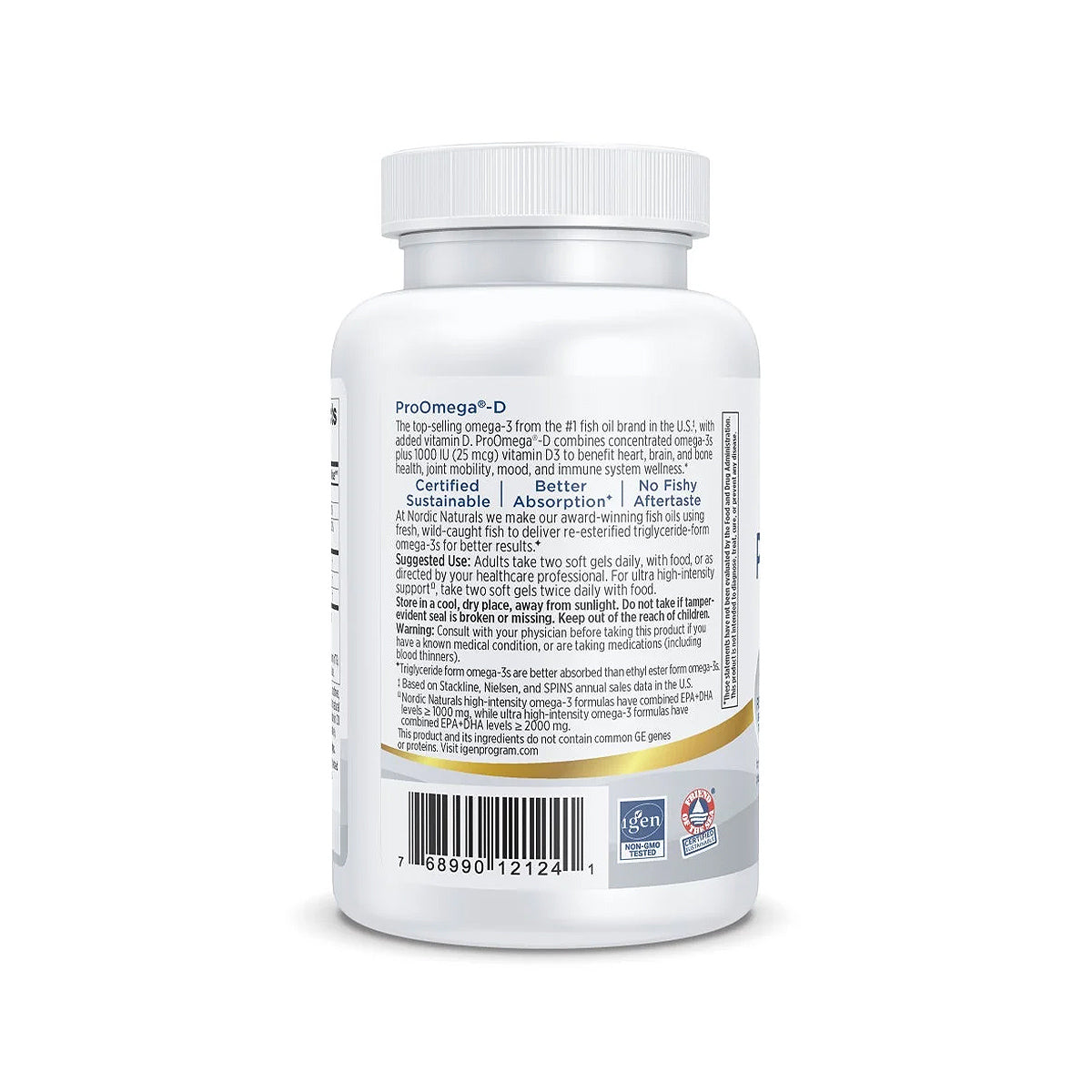 Nordic Naturals ProOmega-D Lemon Flavor (60ct)