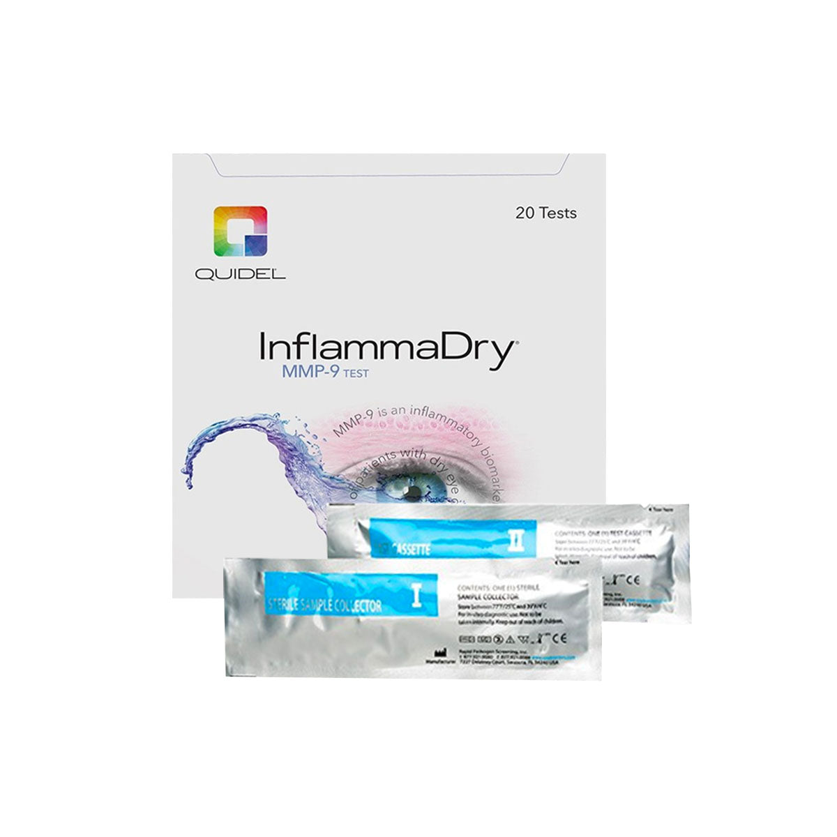Inflammadry MMP-9 Testing CASE (8 x 20-Packs) 160 Test Total ($200/Box) | Shipping Starting August 1st! Please Note: It is still on backorder |