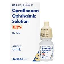 Ciprofloxin Ophthalmic Solution 0.3%, 5mL