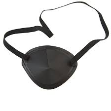 Eye Patch w/ Foam, Large, Black, Elastic