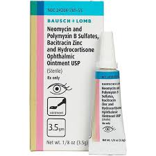 Bacitracin Zinc Polymyxin B Sulfate Ophthalmic Ointment 3.5g, Bausch
