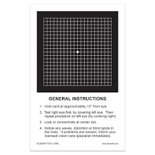 Amsler Grid Recording Vision Test