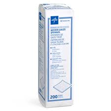 Gauze, 2 x 2, 8-ply, Non-Sterile, 200/Box