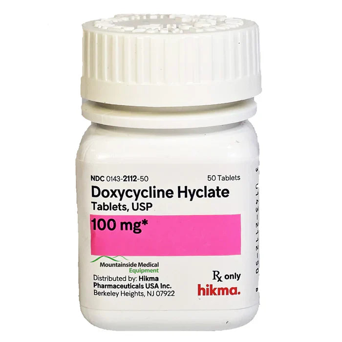 Doxycycline, 100mg, 50/Ct