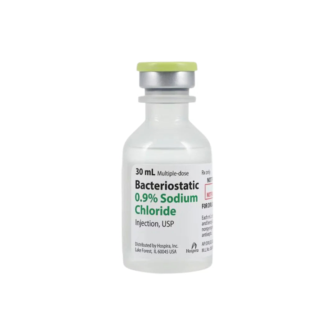Bacteriostatic Water 0.9% MDV Sodium Chloride 30mL - 25/Pack