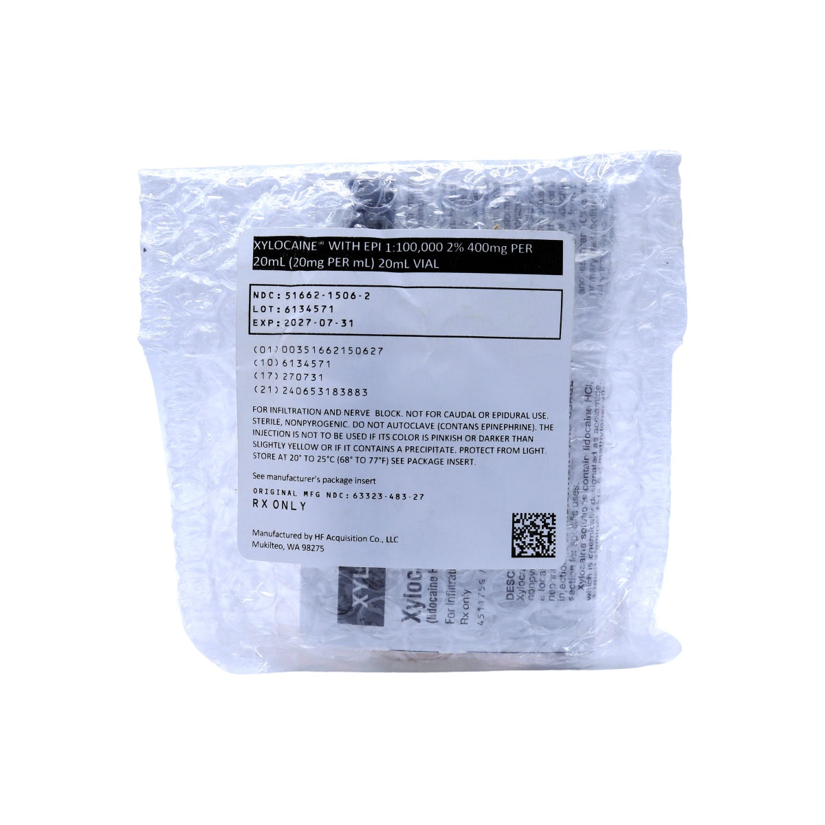 Xylocaine w/ Epinephrine 2% 20mL Injection