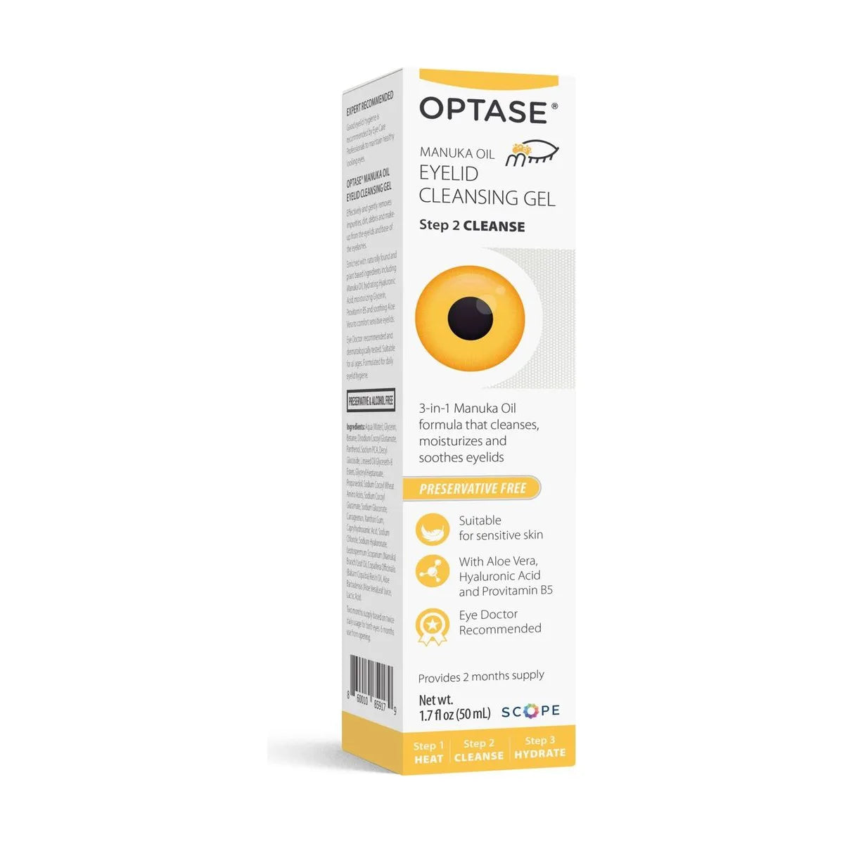 Optase Manuka Oil Eyelid Cleansing Gel (50 mL)